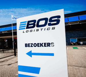 Welkomstbord Bos Logistics